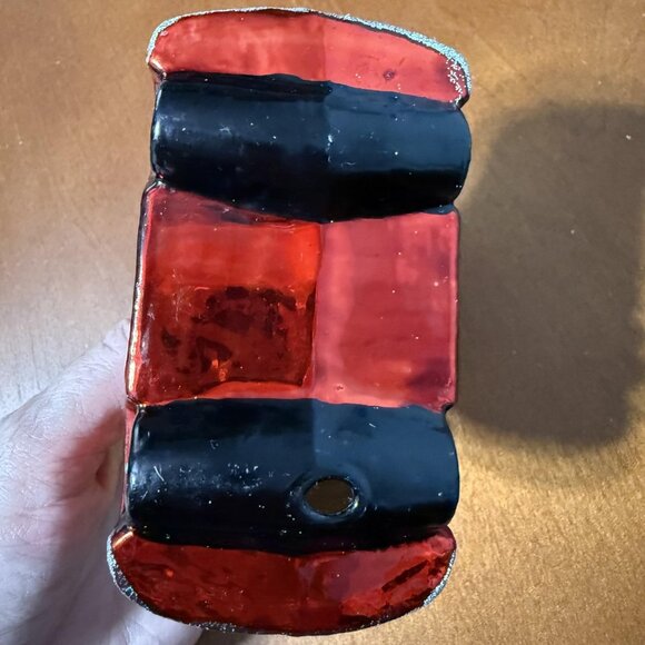 Flamingo In Red Convertible Christmas Ornament Tropical Palm Tree Car Holiday - Picture 8 of 9